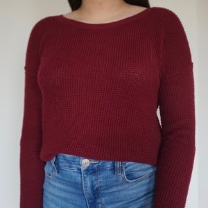 Hollister Red Knit Sweater